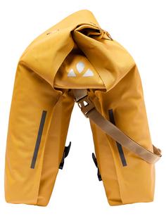 Rückansicht von VAUDE Proof Double UL Fahrradtasche burnt yellow