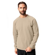 Rückansicht von VAUDE Men's Mineo Pullover III Sweatshirt Herren linen