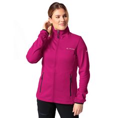 Rückansicht von VAUDE Women's Valsorda Fleece Jacket Outdoorjacke Damen rich pink