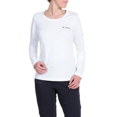 Rückansicht von VAUDE Women's Brand LS Shirt T-Shirt Damen white