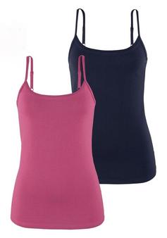 Vivance Spaghettitop Spaghettitop Damen beere blau