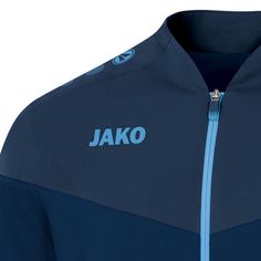 Rückansicht von JAKO Champ 2.0 Trainingsjacke Herren dunkelblau / hellblau