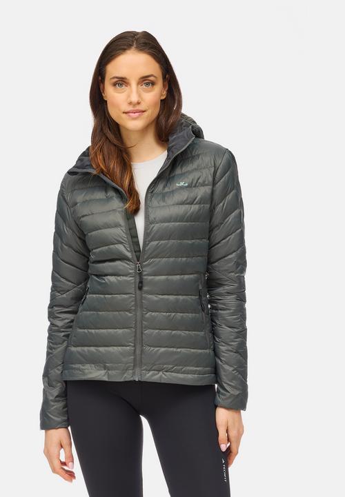 Rückansicht von Jeff Green Aria Daunenjacke Damen Woodland Grey