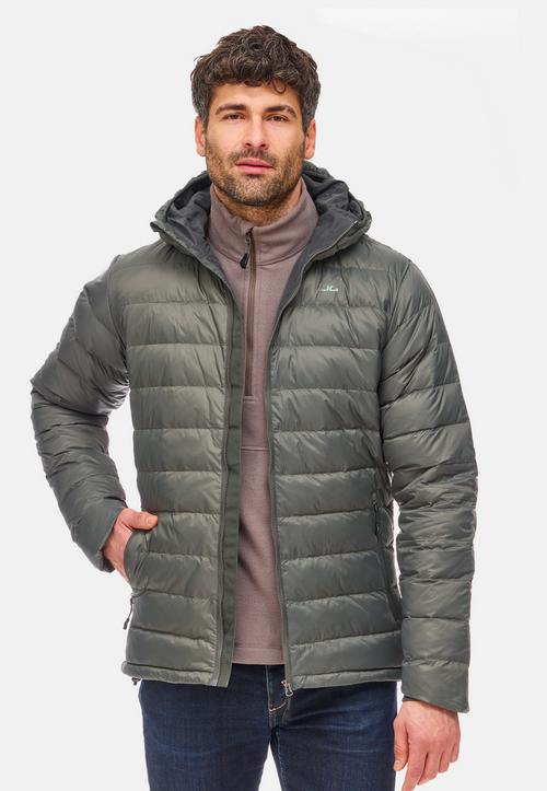 Rückansicht von Jeff Green Andy Daunenjacke Herren Woodland Grey