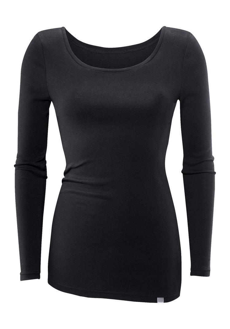 Bench Bench Langarmshirt Langarmshirt Damen - rose - schwarz - 1 | SportScheck