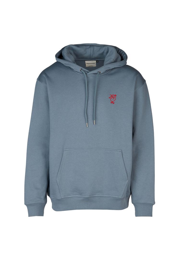 Cleptomanicx Cleptomanicx Sketch Gull Hoodie Herren - Blue Mirage - 0 | SportScheck