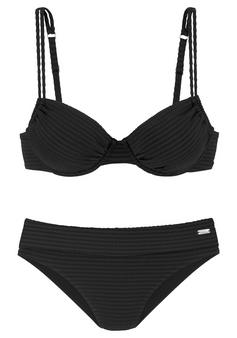 VENICE BEACH Bügel-Bikini Bikini Set Damen schwarz