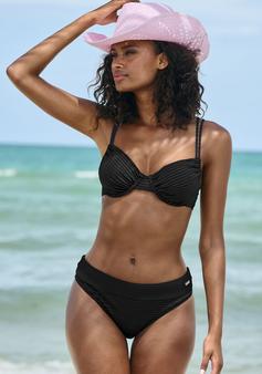 Rückansicht von VENICE BEACH Bügel-Bikini Bikini Set Damen schwarz