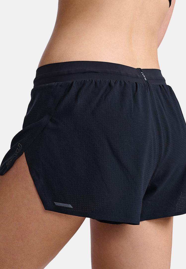 2XU 2XU Light Speed 3 Inch Short Funktionsshorts Damen - black-black reflective - 4 | SportScheck