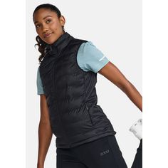 Rückansicht von 2XU Commute Packable Insulation Vest Steppweste Damen black/black