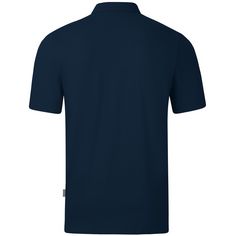 Rückansicht von JAKO Organic Stretch Poloshirt Herren dunkelblau