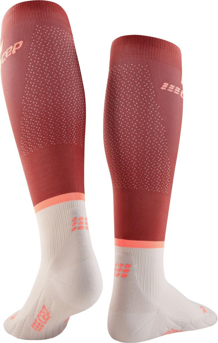 CEP CEP THE RUN COMPRESSION SOCKS KNEE-HIGH Socken Damen - red/off white - 0 | SportScheck