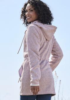 Rückansicht von Lascana Fleecejacke Fleecejacke Damen rose