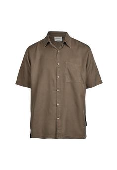 Cleptomanicx Easy Kurzarmhemd Herren Shitake