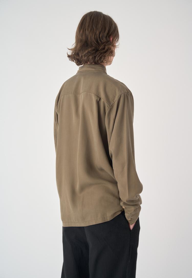 Cleptomanicx Cleptomanicx Easy Langarmhemd Herren - Shitake - 2 | SportScheck