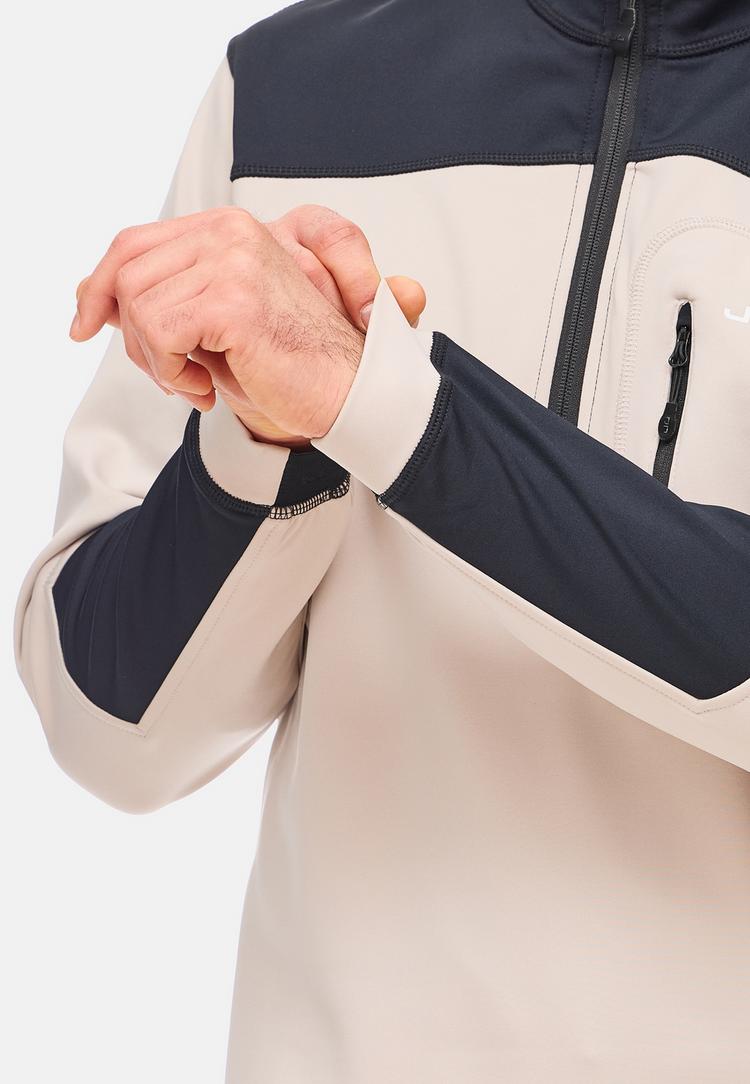 Jeff Green Jeff Green Jenson Fleecepullover Herren - Grey Beige / Black - 2 | SportScheck