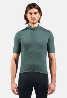 Rückansicht von Odlo Fahrradtrikot Herren dark slate melange(10192)