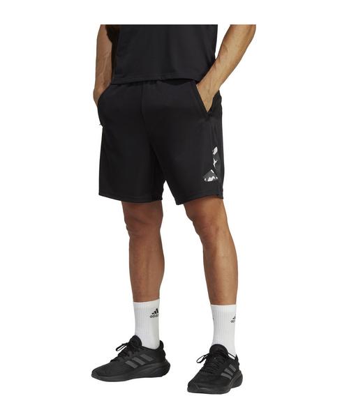 Rückansicht von adidas Seasonal Trainingsshort Fußballshorts Herren schwarzweiss