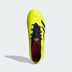 Rückansicht von adidas Predator Club FxG Fußballschuh Fußballschuhe Herren Team Solar Yellow 2 / Core Black / Solar Red