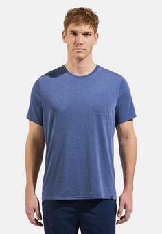 Rückansicht von Odlo Funktionsshirt Herren blue