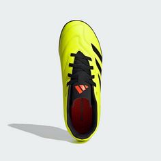 Rückansicht von adidas Predator Club TF Fußballschuh Fußballschuhe Kinder Team Solar Yellow 2 / Core Black / Solar Red
