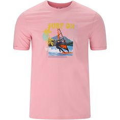 Cruz Desmond Printshirt Herren 4046 Candy Pink