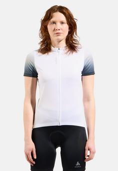 Rückansicht von Odlo Fahrradtrikot Damen white(10000)