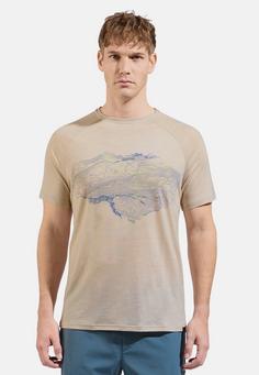 Rückansicht von Odlo Funktionsshirt Herren silver cloud melange(10703)