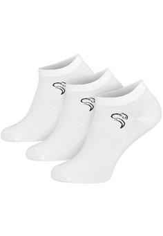 Black Snake 3 Pack Sneaker Socken Smooth Style Sneakersocken Weiß