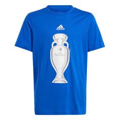 adidas Official Emblem Trophy Kids T-Shirt T-Shirt Kinder Royal Blue