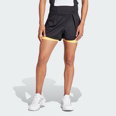 Rückansicht von adidas Tennis HEAT.RDY Pro Shorts Funktionsshorts Damen Black / Spark