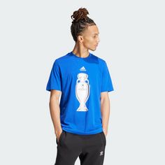 Rückansicht von adidas Official Emblem Trophy T-Shirt T-Shirt Herren Royal Blue