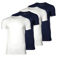GANT T-Shirt T-Shirt Herren Marineblau/Weiß