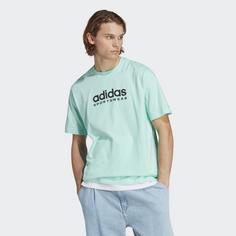 Rückansicht von adidas All SZN Graphic T-Shirt Funktionsshirt Herren Easy Green