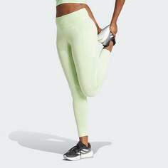 Rückansicht von adidas DailyRun 7/8-Leggings 7/8-Lauftights Damen Semi Green Spark