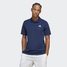 Rückansicht von adidas Club Tennis Poloshirt T-Shirt Herren Collegiate Navy