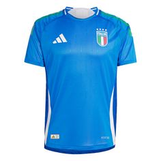 adidas Italien 2024 Heimtrikot Authentic Fußballtrikot Herren Blue