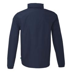 Rückansicht von Uhlsport Essential Allwetterjacke Kapuzenjacke marine