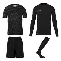 Uhlsport Prediction Torwart Set Kinder - schwarz