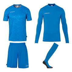 Uhlsport Prediction Torwart Set Kinder fluo blau