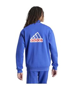 Rückansicht von adidas Future Icons Badge of Sport Sweatshirt Sweatjacke Herren blau