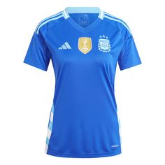 adidas Argentinien 24 Auswärtstrikot Fußballtrikot Damen Lucid Blue / Blue Burst