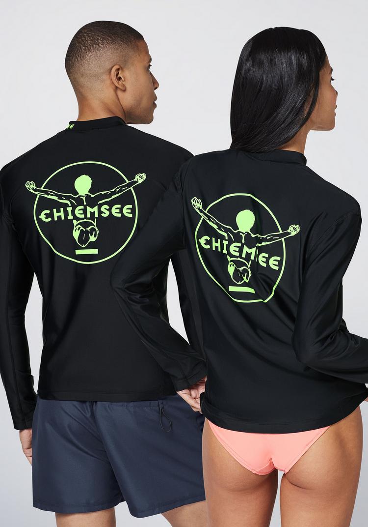 Chiemsee Chiemsee Swim-Shirt Surf Shirt - 19-3911 Black Beauty - 1 | SportScheck