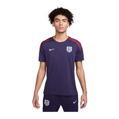 Nike England Trainingsshirt EM 2024 Fanshirt lila