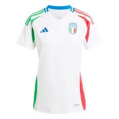 adidas Italien 24 Auswärtstrikot Fußballtrikot Damen White