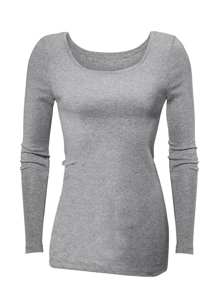 Bench Bench Langarmshirt Langarmshirt Damen - schwarz - grau - 1 | SportScheck