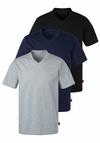 S.OLIVER T-Shirt T-Shirt Herren - grau - navy -schwarz
