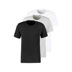 BRUNO BANANI T-Shirt T-Shirt Herren schwarz, grau-meliert, weiß