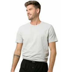 Rückansicht von BRUNO BANANI T-Shirt T-Shirt Herren schwarz, grau-meliert, weiß