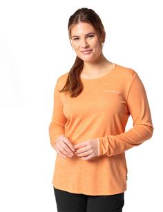 Rückansicht von VAUDE Women's Essential LS T-Shirt T-Shirt Damen sweet orange
